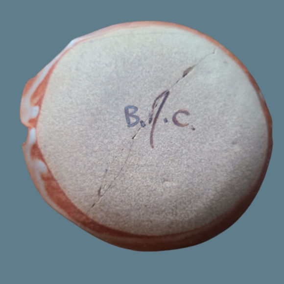 *Vintage B.L.C Studio Pottery Fish Shaped Bowl/Platters Shell Embossed Fish Set - Picture 5 of 5